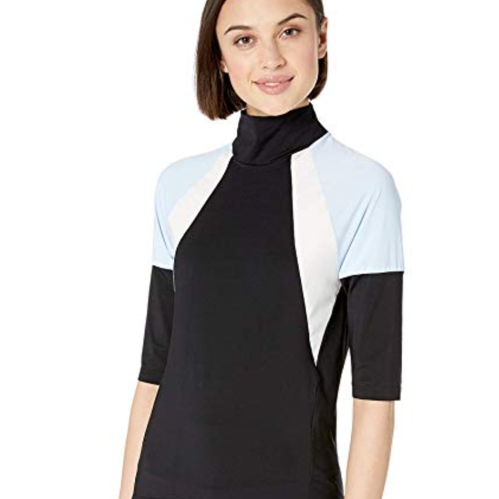 Maaji Size M Colorblock Active Wear Top - image 1